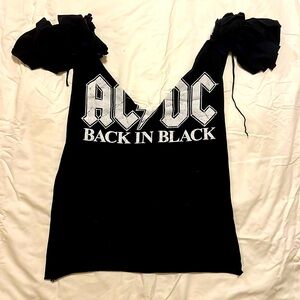 AC/DC handcut tapered Tshirt